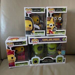 Funko Pop! Simpson Treehouse Of Horror Lot 4 SDCC Kang And Kodos/ Devil Flanders